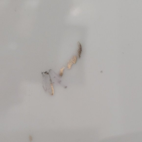 Antique Rose Medallion Charger Cake Plate Signed Asian Art Pottery - Picture 5 of 5